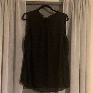 Loft Velvet Dot Sleeveless Top
